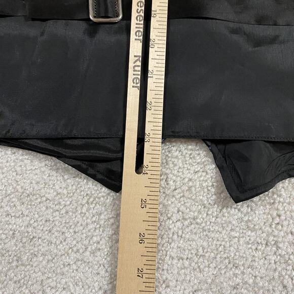 Palo Duro Vest Mens XL Black Blue Paisley Western Dress Formal Suit Cowboy - Picture 6 of 7